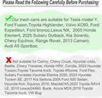 Car Trash Can with Lid, Mini Auto Dustbin Garbage Organizer with 30 Pcs Plastic Trash Bag, Automotive Garbage Container Bin for Vehicle, Home, Office