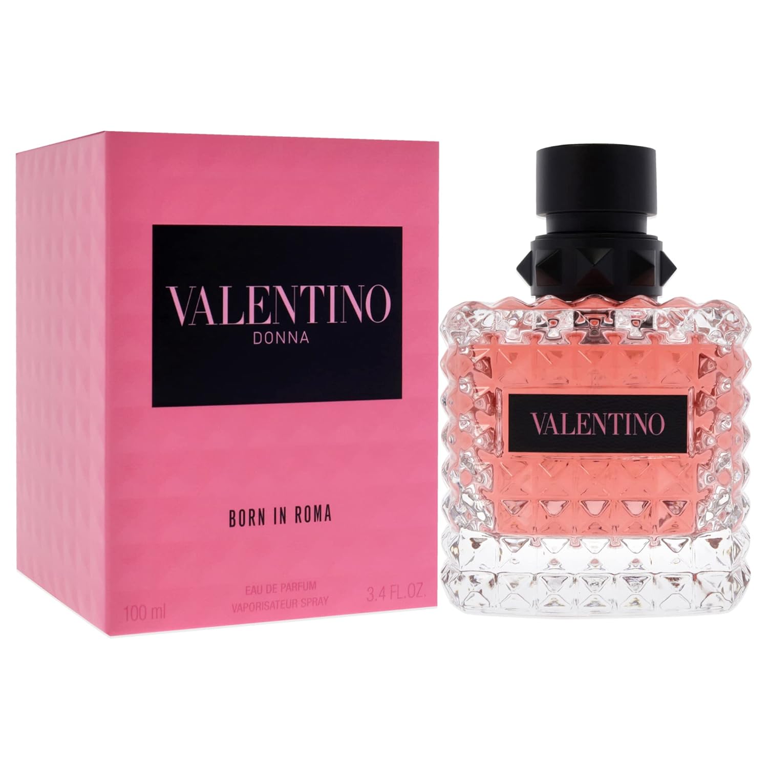 Valentino Donna Born In Roma EDP Spray Women 3.4 oz ( Pink, Yellow And Black )
