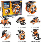 "Masroo 7-in-1 Solar Robot Kit, a STEM educational DIY toy for kids aged 8+, powered by solar energy."