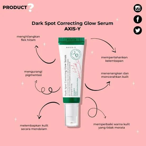 AXIS-Y Dark Spot Correcting Glow Serum – Brightening Serum for Even Skin Tone and Radiance