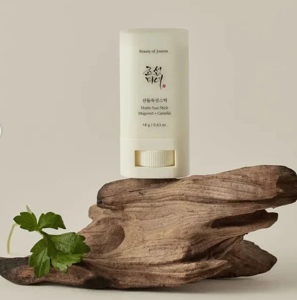Beauty of Joseon Matte Sun Stick SPF 50+ PA++++ offers non-greasy, matte sun protection with Mugwort and Camellia extracts. Lightweight, portable, and perfect for daily reapplication. Shop the 18g compact sunscreen now!