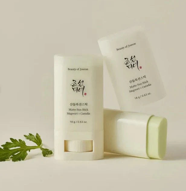 Beauty of Joseon Matte Sun Stick SPF 50+ PA++++ offers non-greasy, matte sun protection with Mugwort and Camellia extracts. Lightweight, portable, and perfect for daily reapplication. Shop the 18g compact sunscreen now!