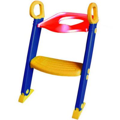 "Children's Toilet Ladder – Adjustable potty training ladder with non-slip steps and safety handles for easy and secure toilet use."