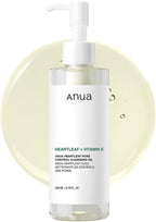 "ANUA Heartleaf Pore Control Cleansing Oil, a Korean facial cleanser for daily makeup and blackhead removal."