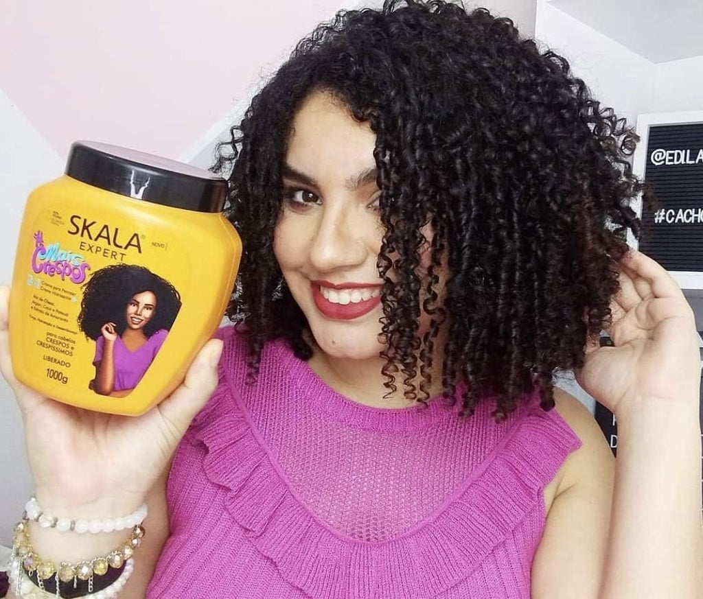 SKALA Expert More Curly 2-in-1 Hair Treatment with Argan, Coconut & Patauá Oil, 1kg jar. SKALA Expert 2-in-1 product for use as a hair mask or conditioner, enriched with natural oils.