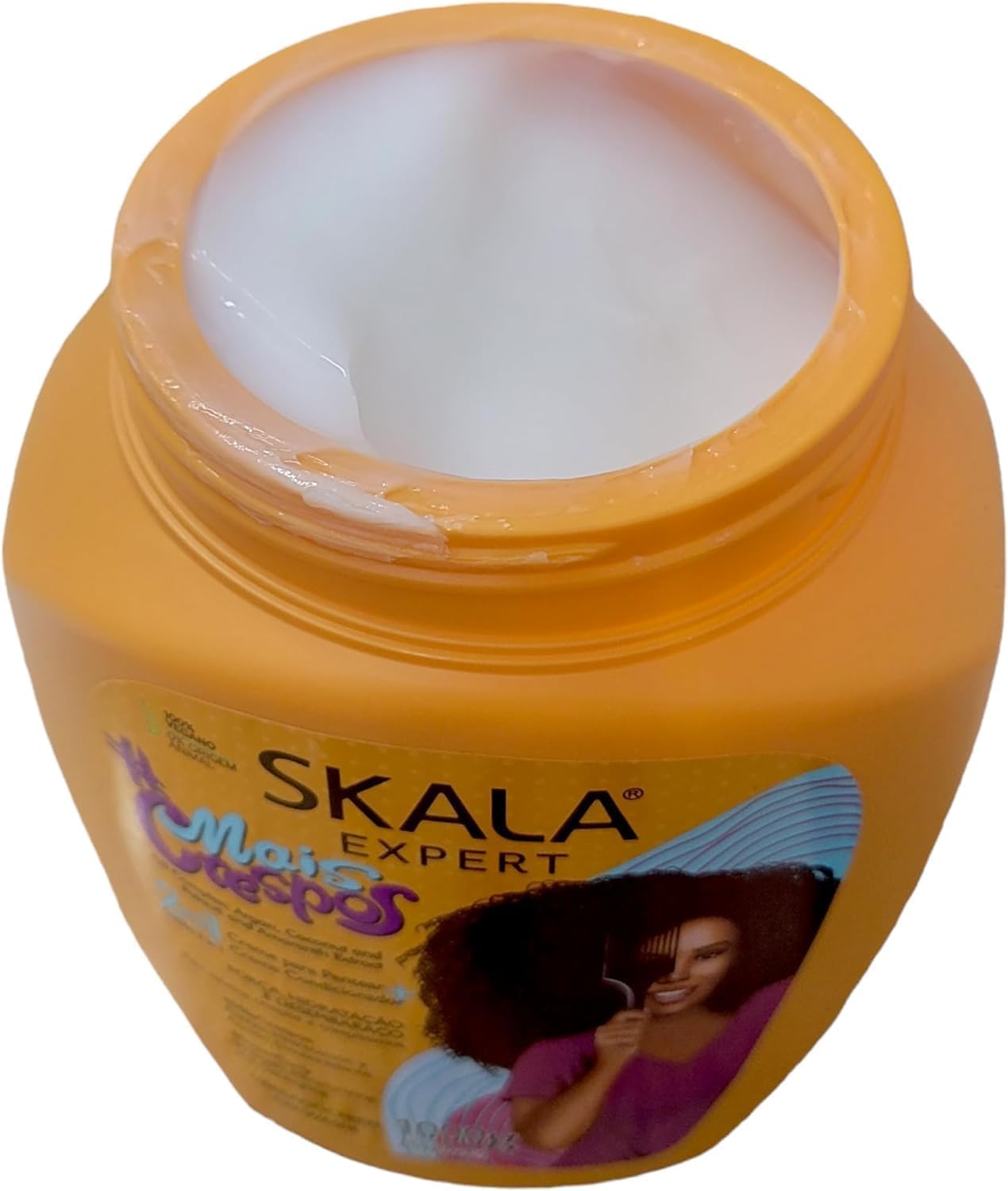 SKALA Expert More Curly 2-in-1 Hair Treatment with Argan, Coconut & Patauá Oil, 1kg jar. SKALA Expert 2-in-1 product for use as a hair mask or conditioner, enriched with natural oils.