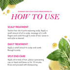 Mielle Rosemary Mint Hair Oil – Biotin-infused treatment for hair growth and scalp nourishment in a 2 fl oz (59ml) bottle.