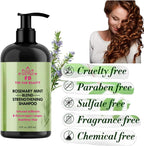 Mielle Organics shampoo for cleansing, strengthening, and promoting healthy hair growth. Nourishing and invigorating shampoo infused with rosemary, mint, and biotin by Mielle Organics.