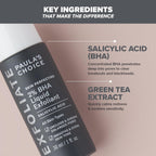  "Paula's Choice SKIN PERFECTING 2% BHA Liquid Exfoliant, 30ml bottle for blackhead and pore care."