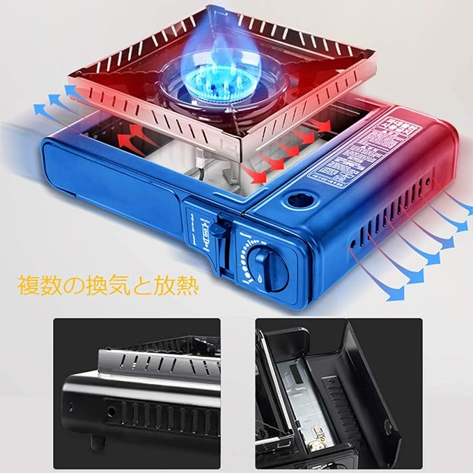 Portable Gas Stove – Lightweight Dual Fuel Stove with Piezo Ignition & Safety Features