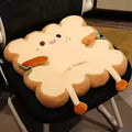 1 PC Car Lumbar Support Cute Toast Cushion Butt Cushion Office Chair Cushion Chair Bedroom Floor Butt Cushion