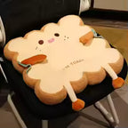1 PC Car Lumbar Support Cute Toast Cushion Butt Cushion Office Chair Cushion Chair Bedroom Floor Butt Cushion