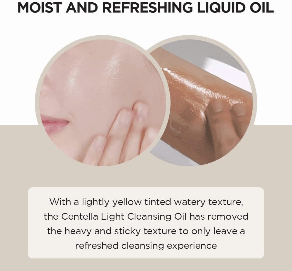  "SKIN1004 Madagascar Centella Light Cleansing Oil, a gentle makeup remover in a 200ml bottle."