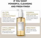  "SKIN1004 Madagascar Centella Light Cleansing Oil, a gentle makeup remover in a 200ml bottle."