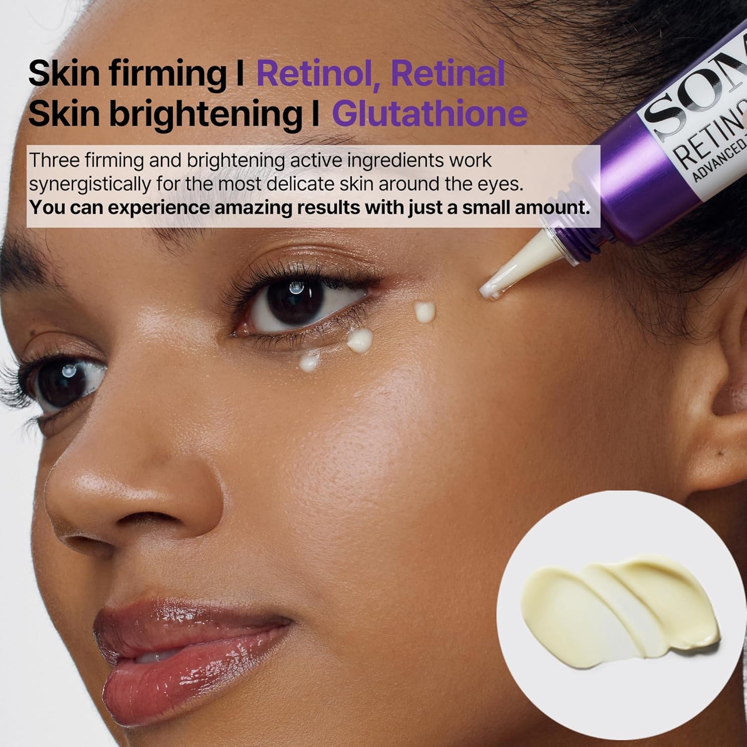 "SOME BY MI Retinol Intense Advanced Triple Action Eye Cream & Serum in sleek packaging."
