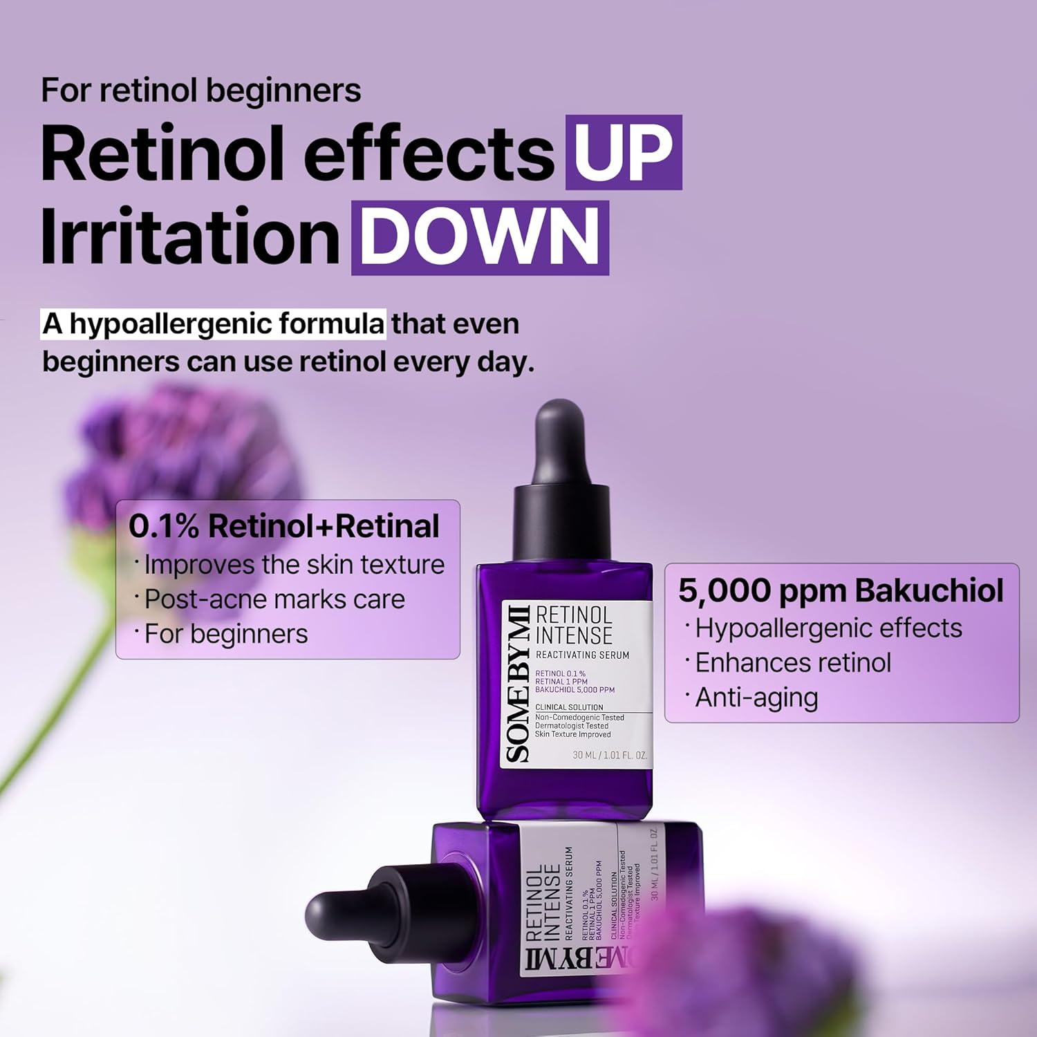 "SOME BY MI Retinol Intense Advanced Triple Action Eye Cream & Serum in sleek packaging."
