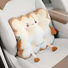 1 PC Car Lumbar Support Cute Toast Cushion Butt Cushion Office Chair Cushion Chair Bedroom Floor Butt Cushion