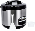 Severin 3-in-1 Rice Cooker 2.2L with Non-Stick Pot, Steam & Keep Warm Functions, Transparent Lid, Auto Shut-Off Feature for Easy Cooking.