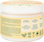 Shea Moisture Jamaican Black Castor Oil Strengthen & Restore Leave-In Conditioner, 11.5 oz jar. Close-up of Shea Moisture leave-in conditioner with shea butter, peppermint, and apple cider vinegar.