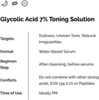 The Ordinary Glycolic Acid 7% Exfoliating Toner, 100ml bottle. Exfoliating toner for smoother, brighter skin by The Ordinary.