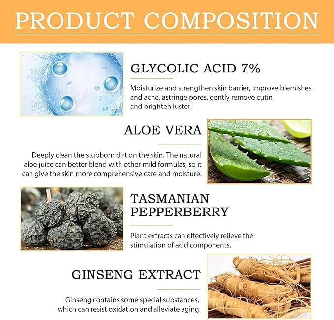 The Ordinary Glycolic Acid 7% Exfoliating Toner, 100ml bottle. Exfoliating toner for smoother, brighter skin by The Ordinary.